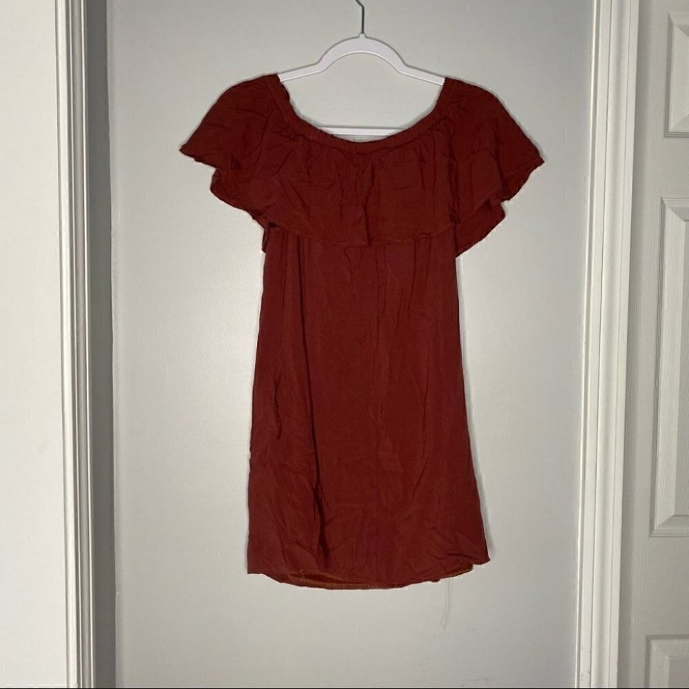 Current+Project Brown Floral Embroidered Dress - Picture 3 of 5